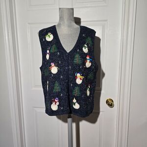 SEGUE vintage Funky/ugly Christmas Knit Vest
